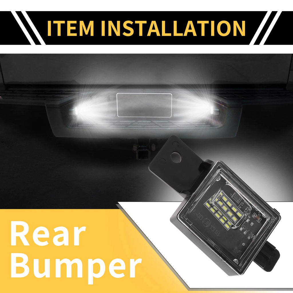 2pcs License Plate Light Lamp Replacement for Chevrolet Silverado (2007–2014)