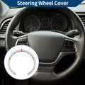 Steering Wheel Cover for Car (14.96", White Red)