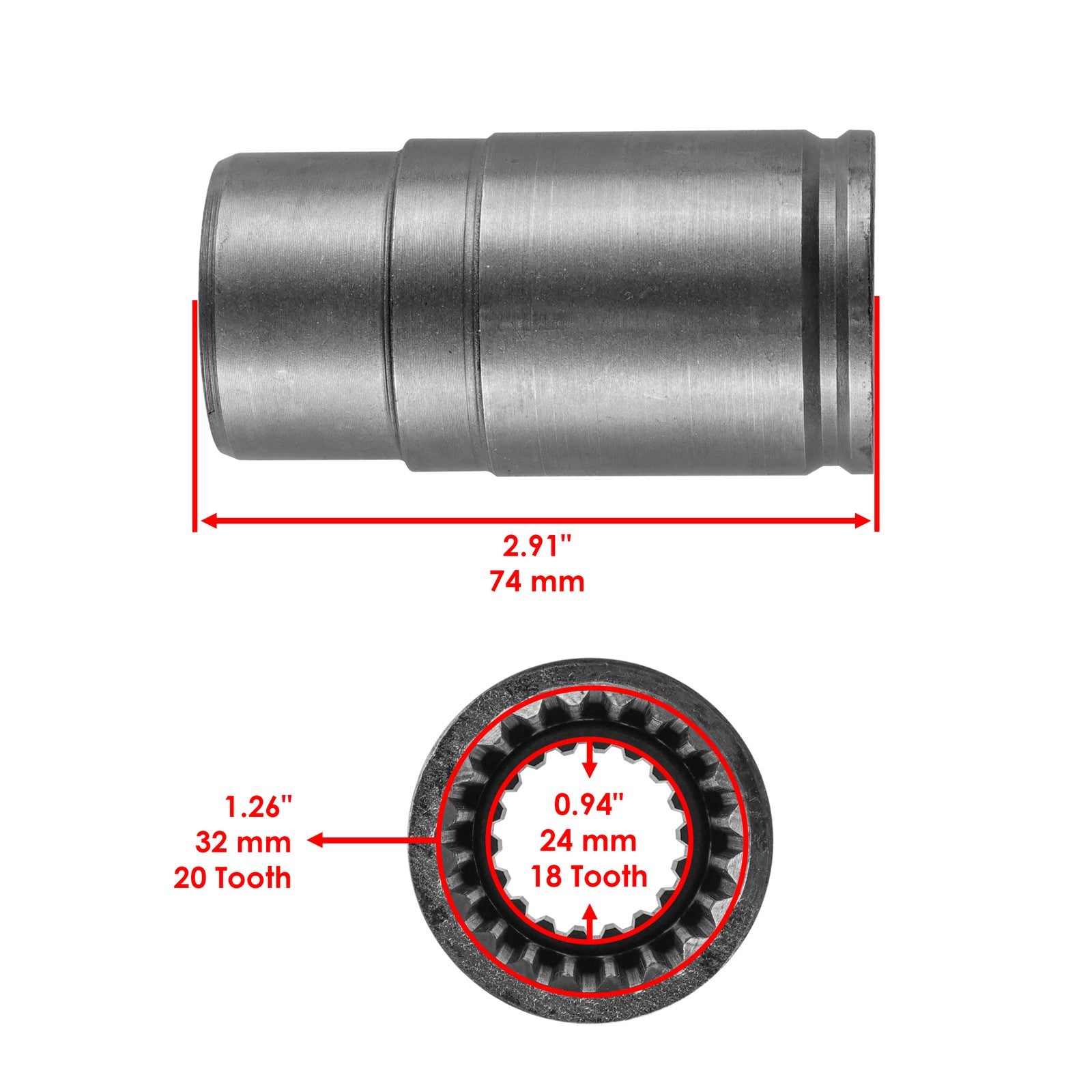 Front Differential Drive Shaft Replacement for Can-Am Outlander Max 500 570 4X4 (2013–2023)