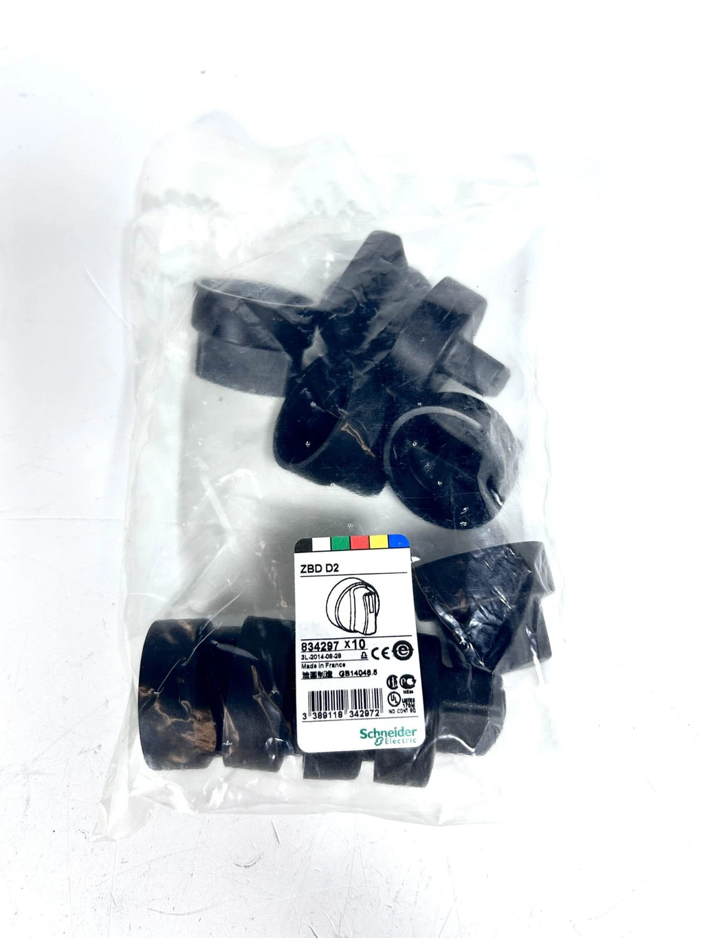 10 Pack Rubber Black Switch ZBDD2 for Schneider Electric (834297)