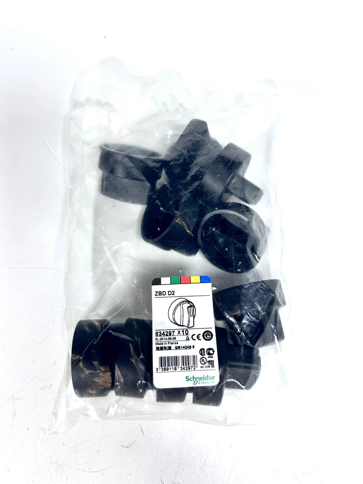 10 Pack Rubber Black Switch ZBDD2 for Schneider Electric (834297)