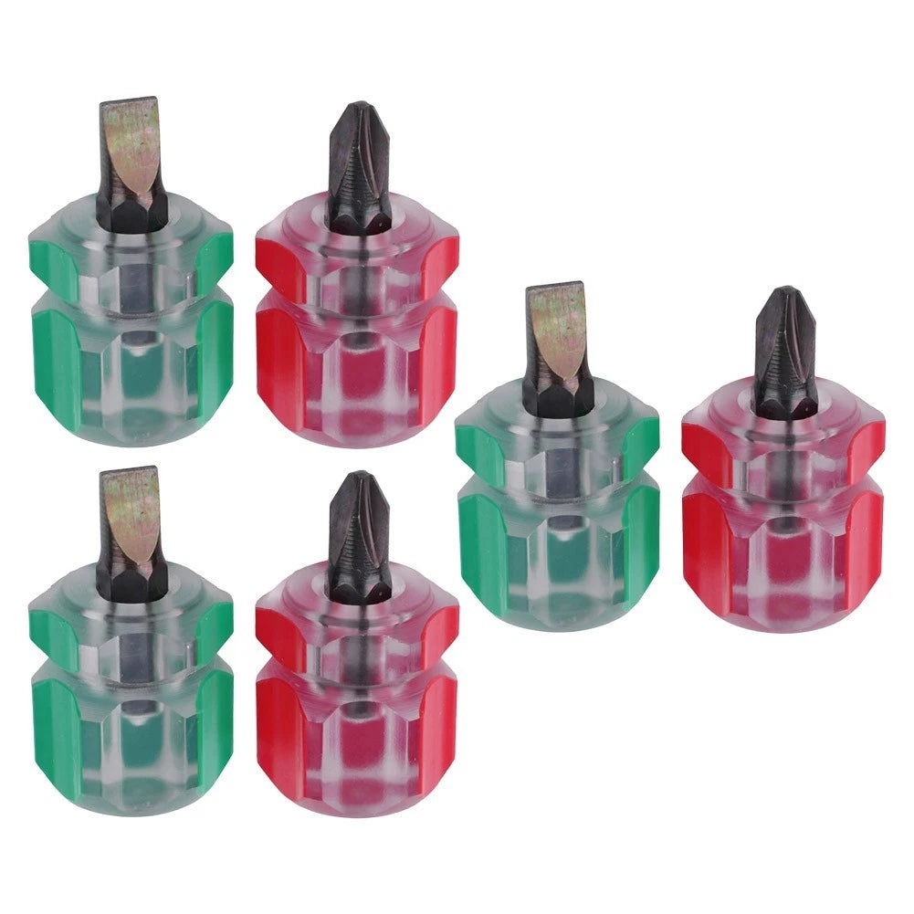 2X Portable Screwdriver Set - Flat Head & Cross-Head Repair Tools