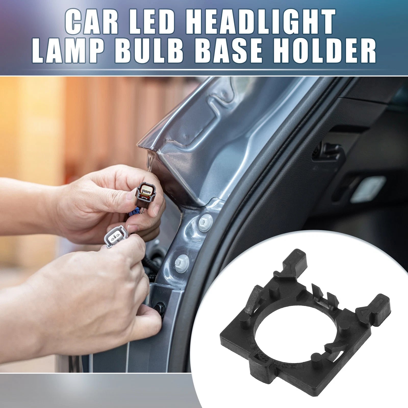 H7 LED Low Beam Headlight Bulb Base Holder for Ford Focus