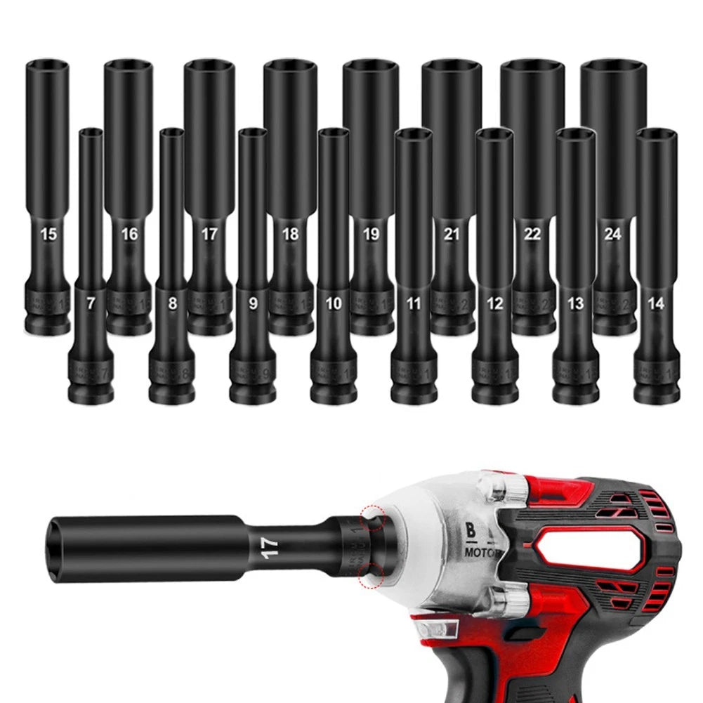 Drive Socket Wrench Hex Adapter 8-24mm for Automotive Use