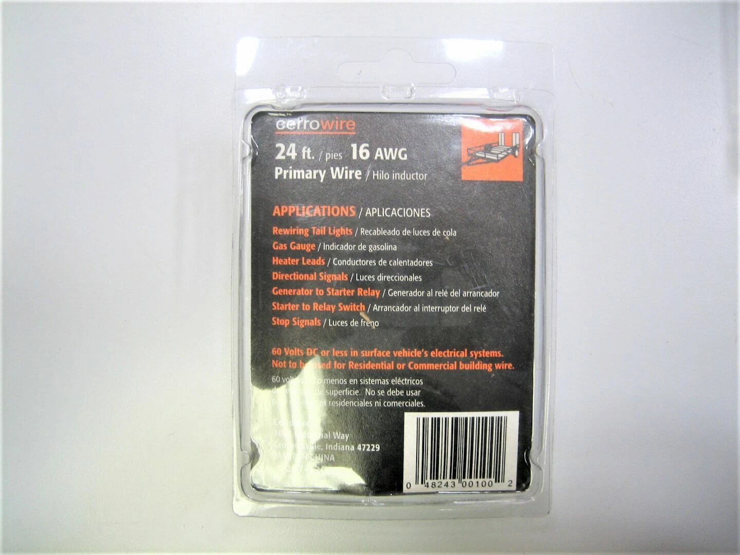 16 AWG Black Primary Wire for Marine Boat Trailer (Multi-Application, 24ft)