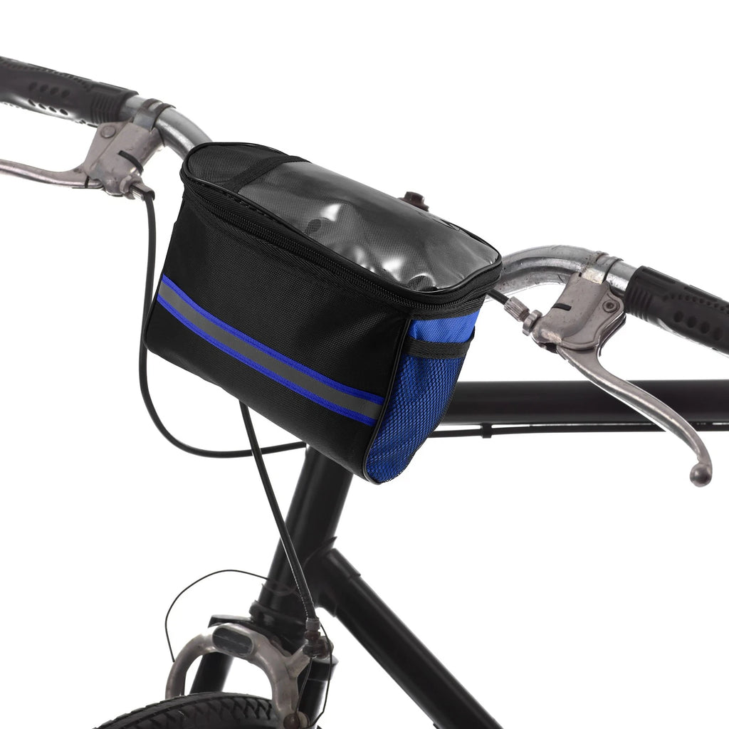 Bicycle Handlebar Bag with Touch Screen Phone Holder for Blue Bike (2020–2025)