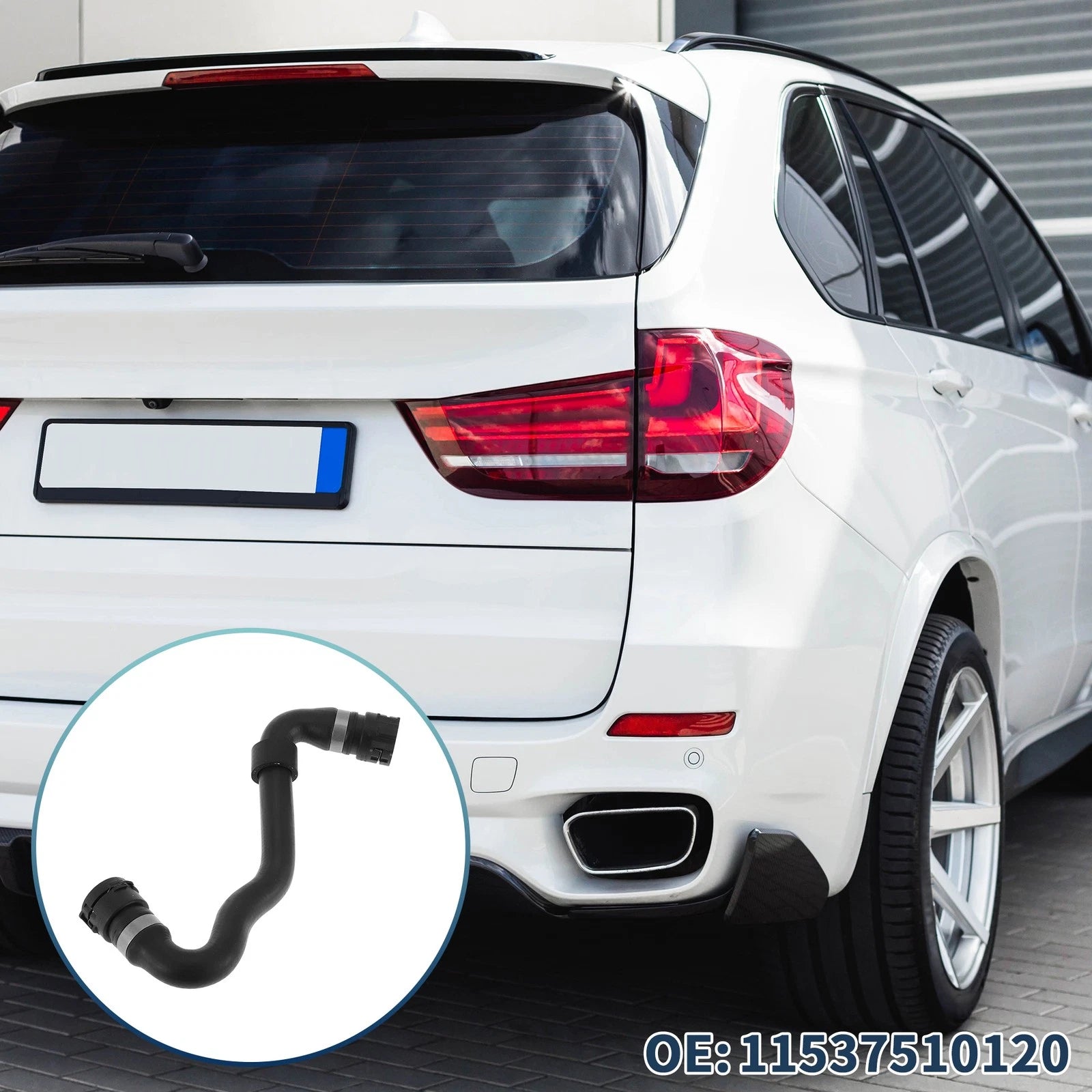 HVAC Heater Hose Replacement for BMW X5 3.0i (2001–2006) Rubber Black