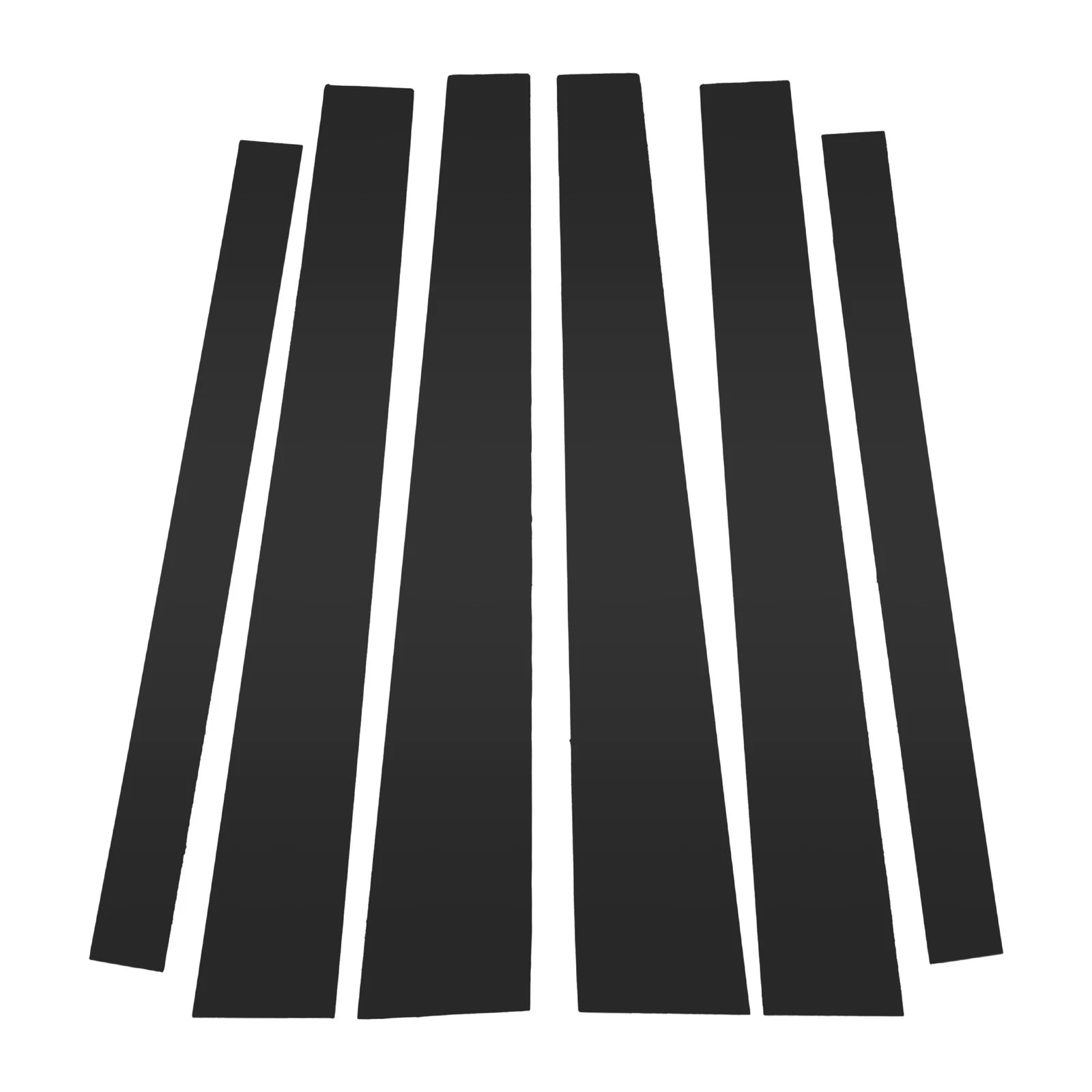 6 Pcs Door Pillar Window Trim Replacement for Mitsubishi Pajero (2009–2015)