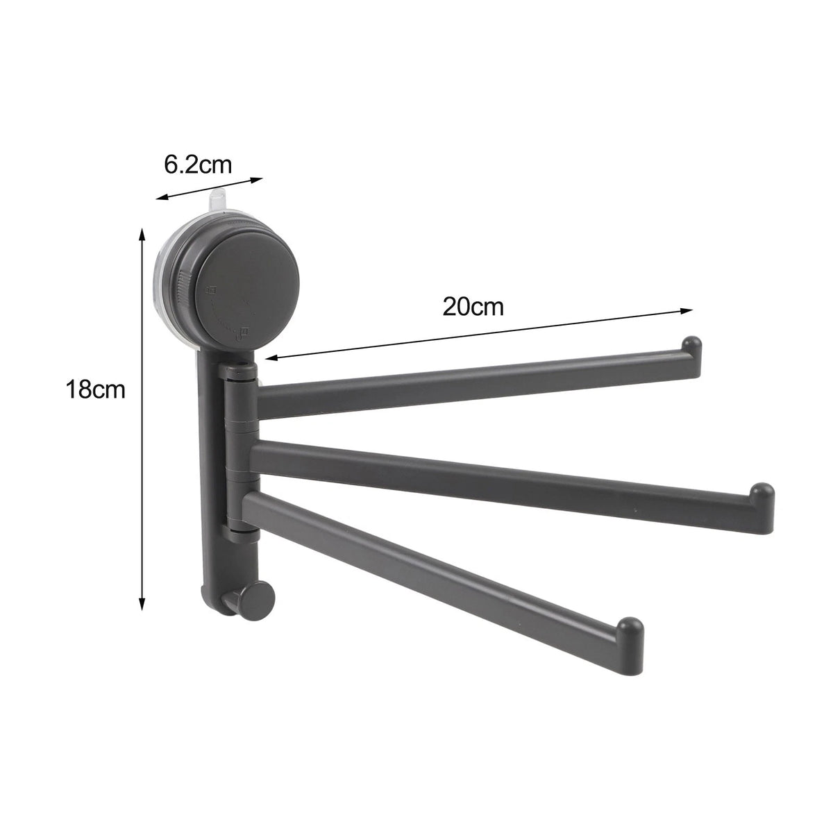 3-Rod Wall Mounted Towel Rack for Kitchen and Bathroom