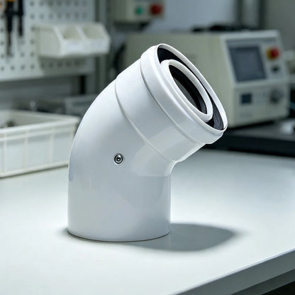 45 Degree PP Plastic Stove Pipe Elbow for Multi Purpose Vent Installation