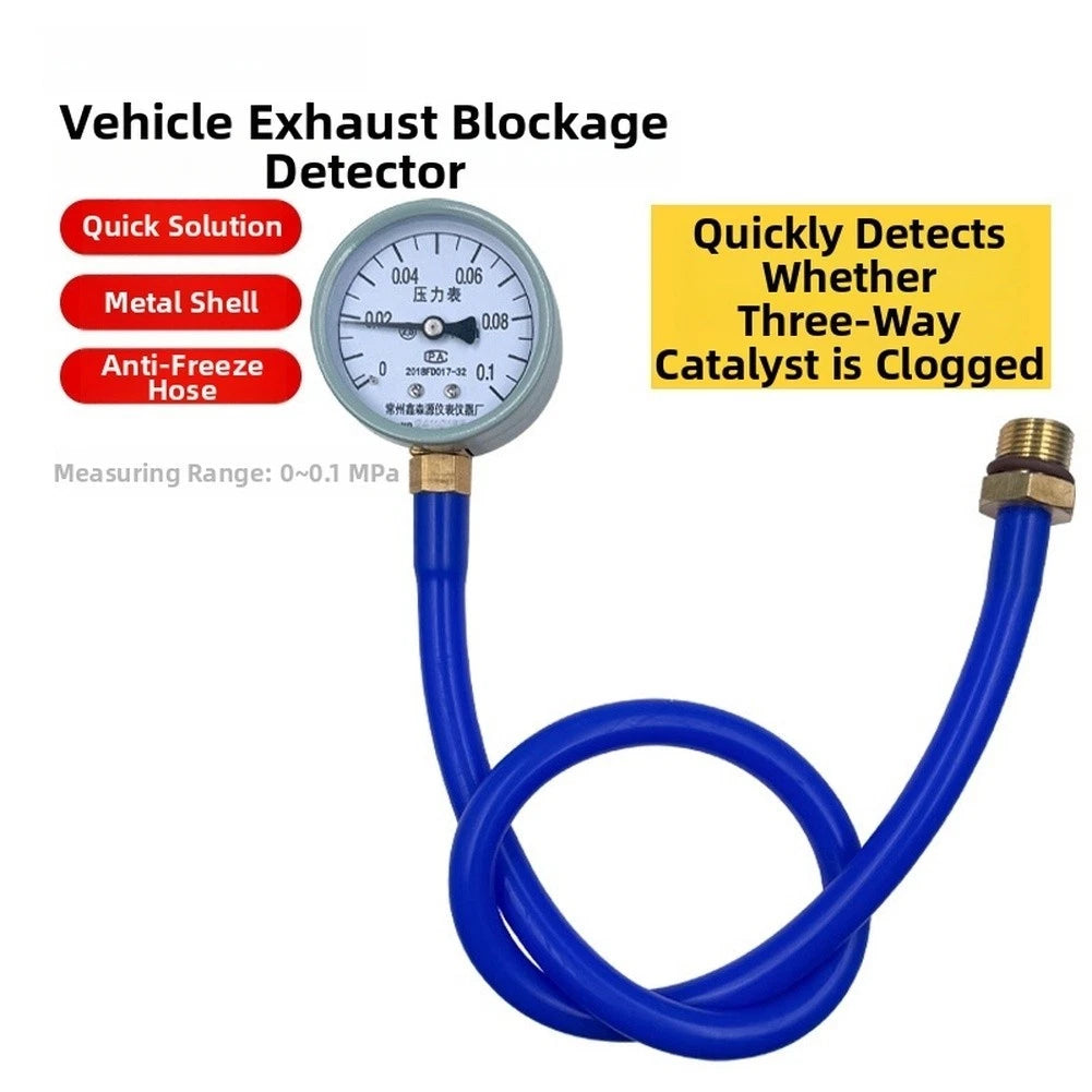 Exhaust System Diagnostic Tool Back Pressure Gauge 0.1MPa for