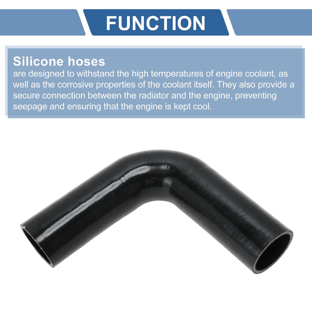 90 Degree 57mm Silicone Elbow for Intercooler Heater (178mm)
