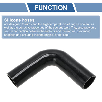 90 Degree 57mm Silicone Elbow for Intercooler Heater (178mm)