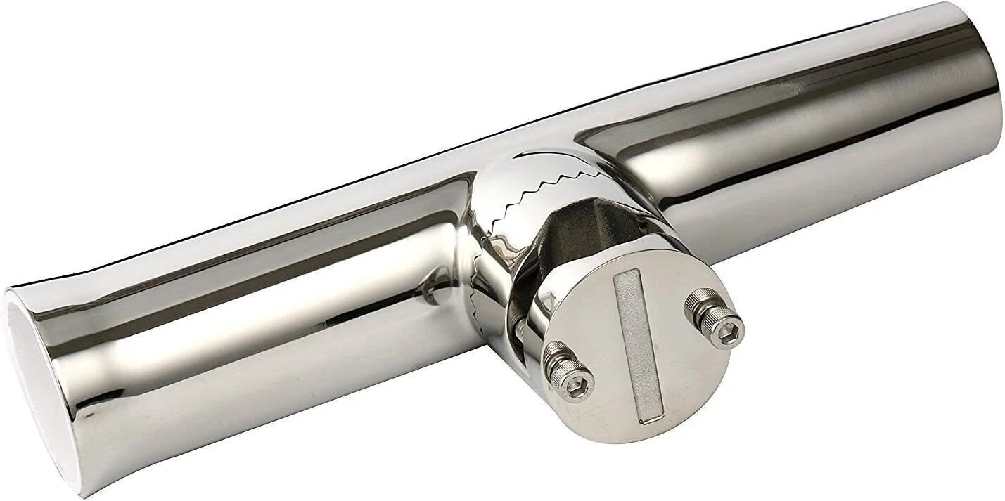 2X Boat Fishing Rod Holder Clamp for Rail Mount (7/8"-1") Marine Stainless Steel