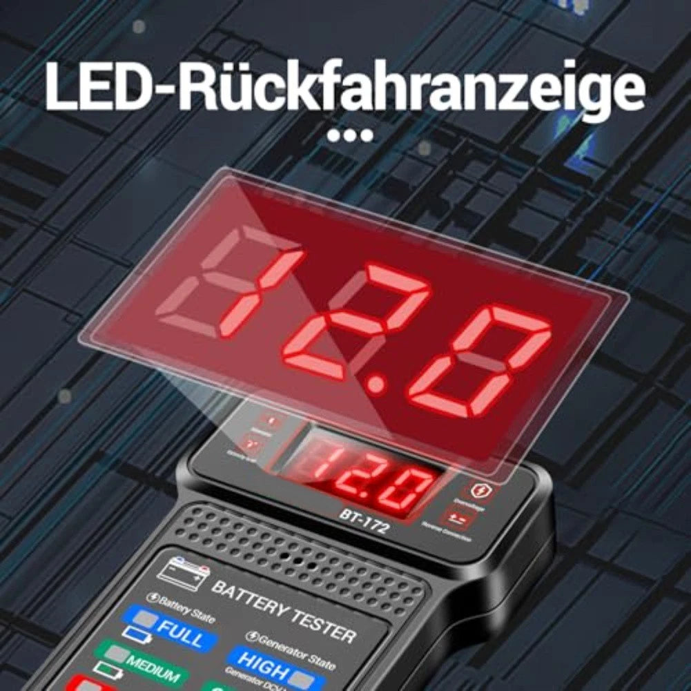 Digital Battery Tester 12 Volt with LCD Display for Vehicle Charging System