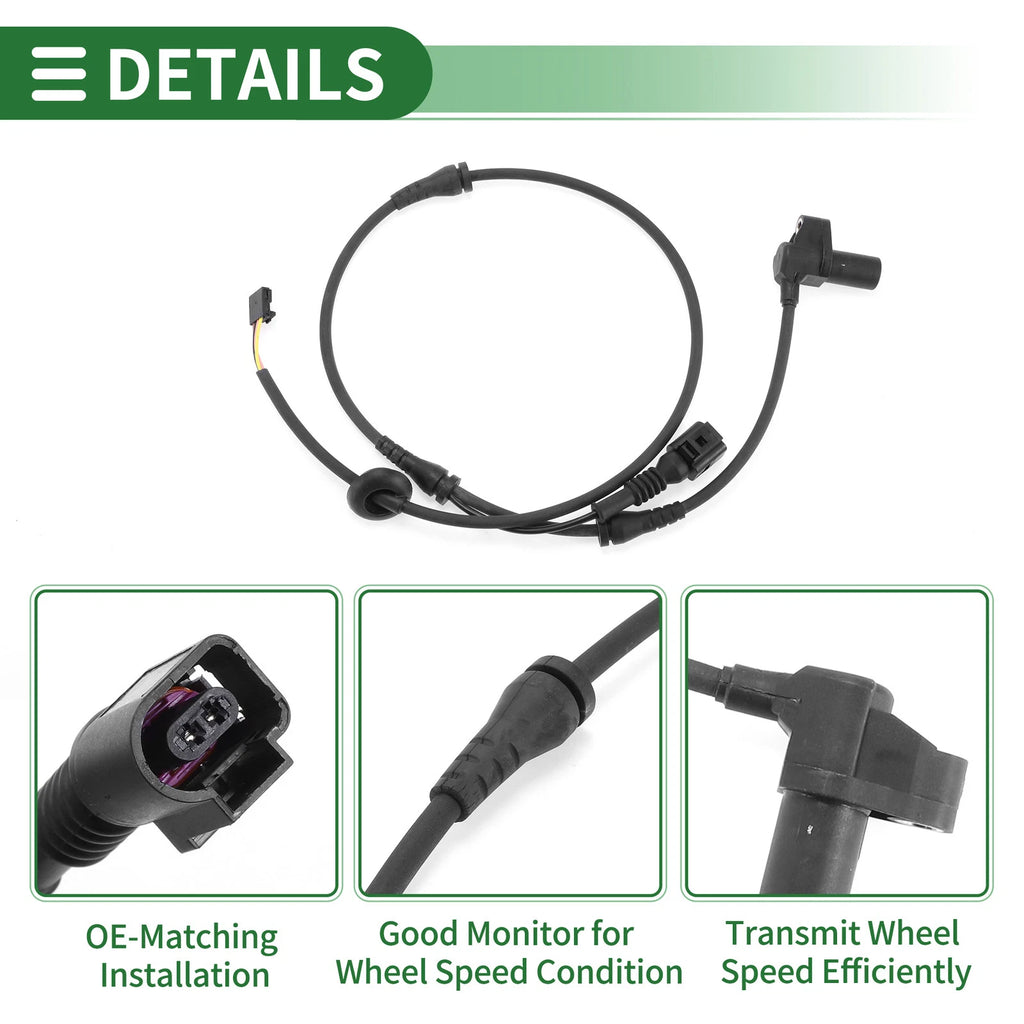 ABS Wheel Speed Sensor No. 8E0927803A for Audi A4 (2000–2005)