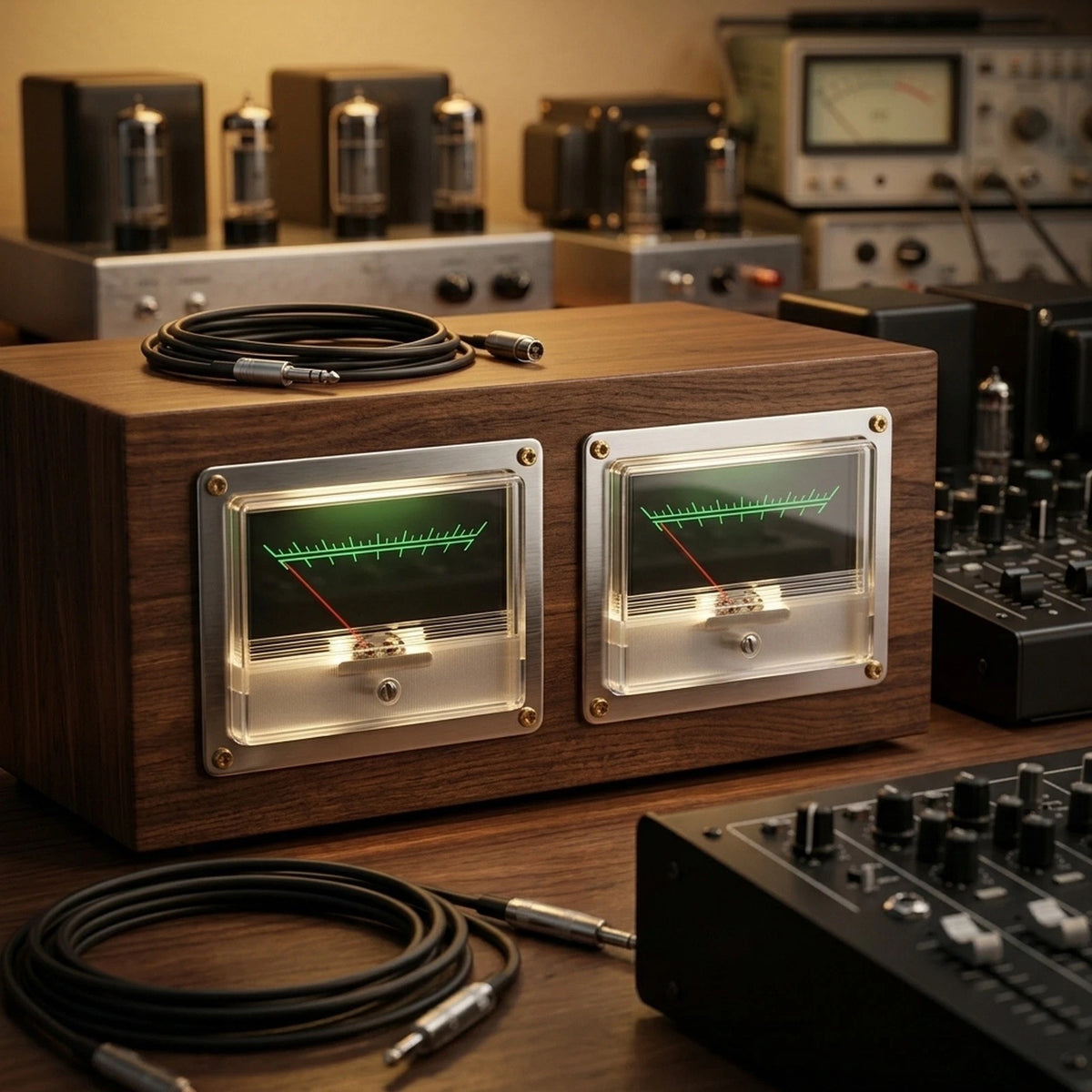 2X TN90A VU Meters for Power Amplifiers and Chassis Use