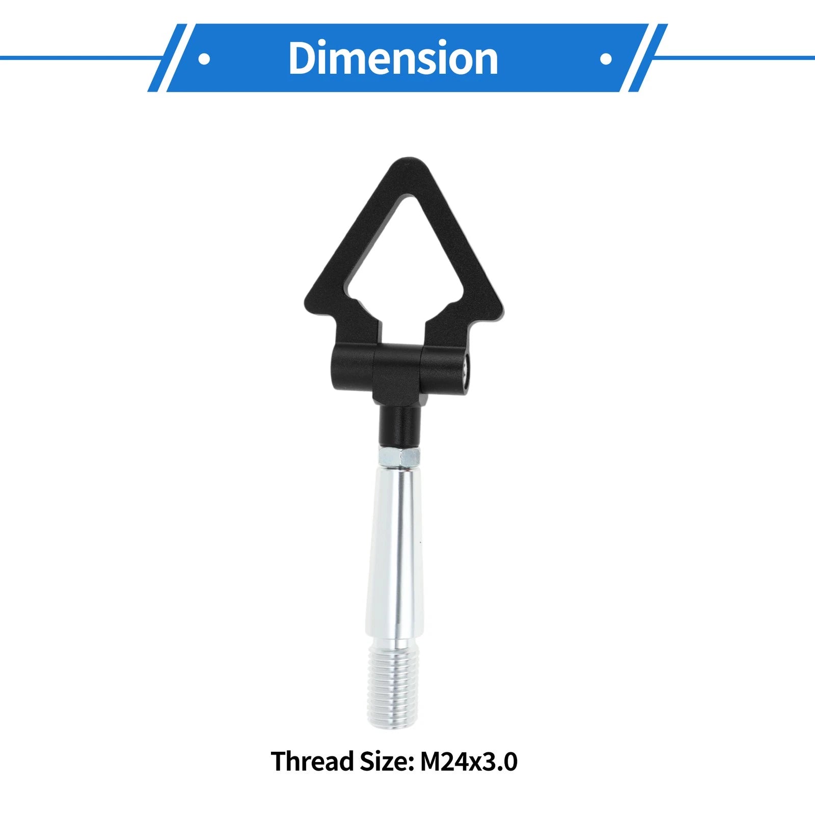 Tow Hooks Triangle Style Replacement for Jeep Wrangler JK (2007–2018)