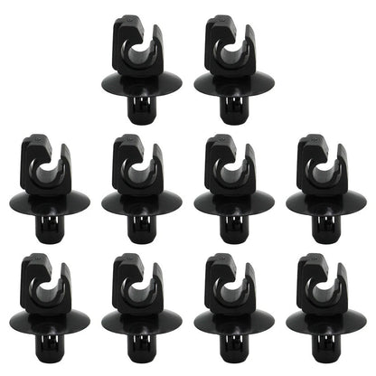 Set of 10 Rear Brake Line Hose Pipe Clips for Ford