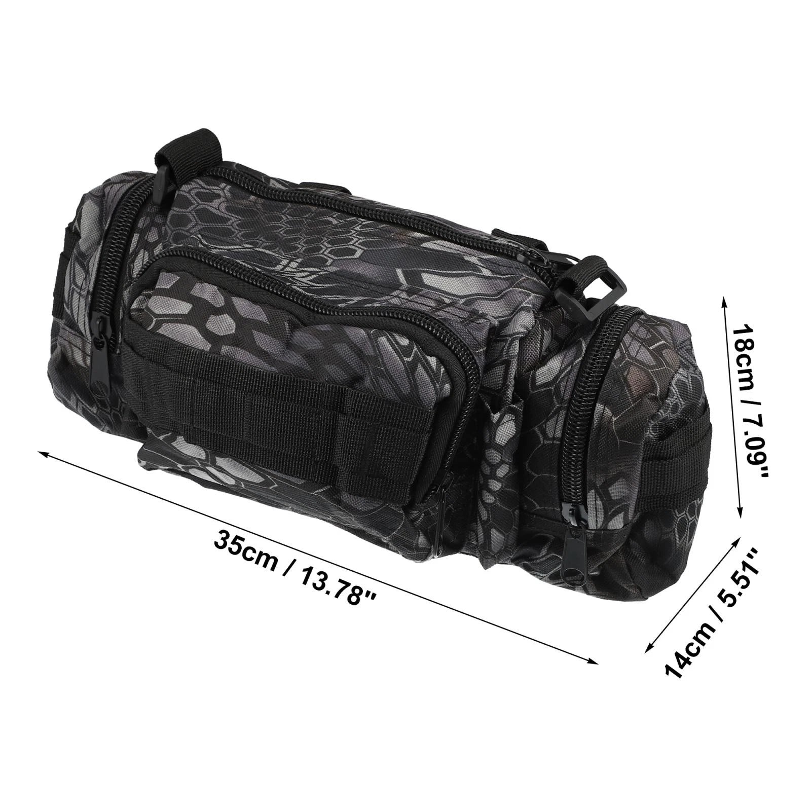 Front Bike Handlebar Bag 600D Oxford Waterproof for Universal Camouflage (—)