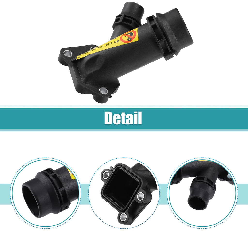 Engine Coolant Hose Connector for BMW E38 E39 E46 E65 E66 E67 (1995–2006) No. 11127806196