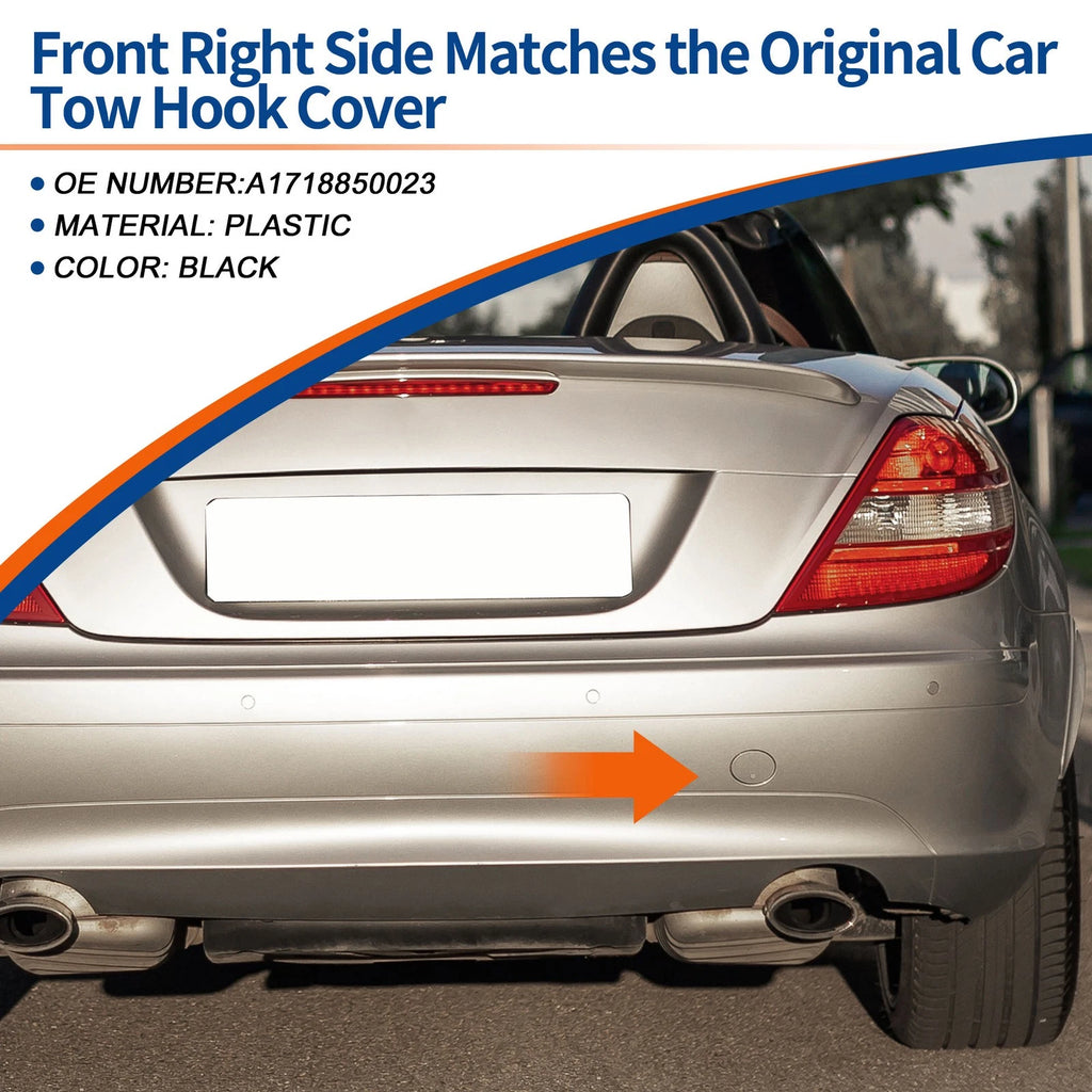Rear Tow Hook Cover Replacement for Mercedes-Benz A-Class (2013–2018)