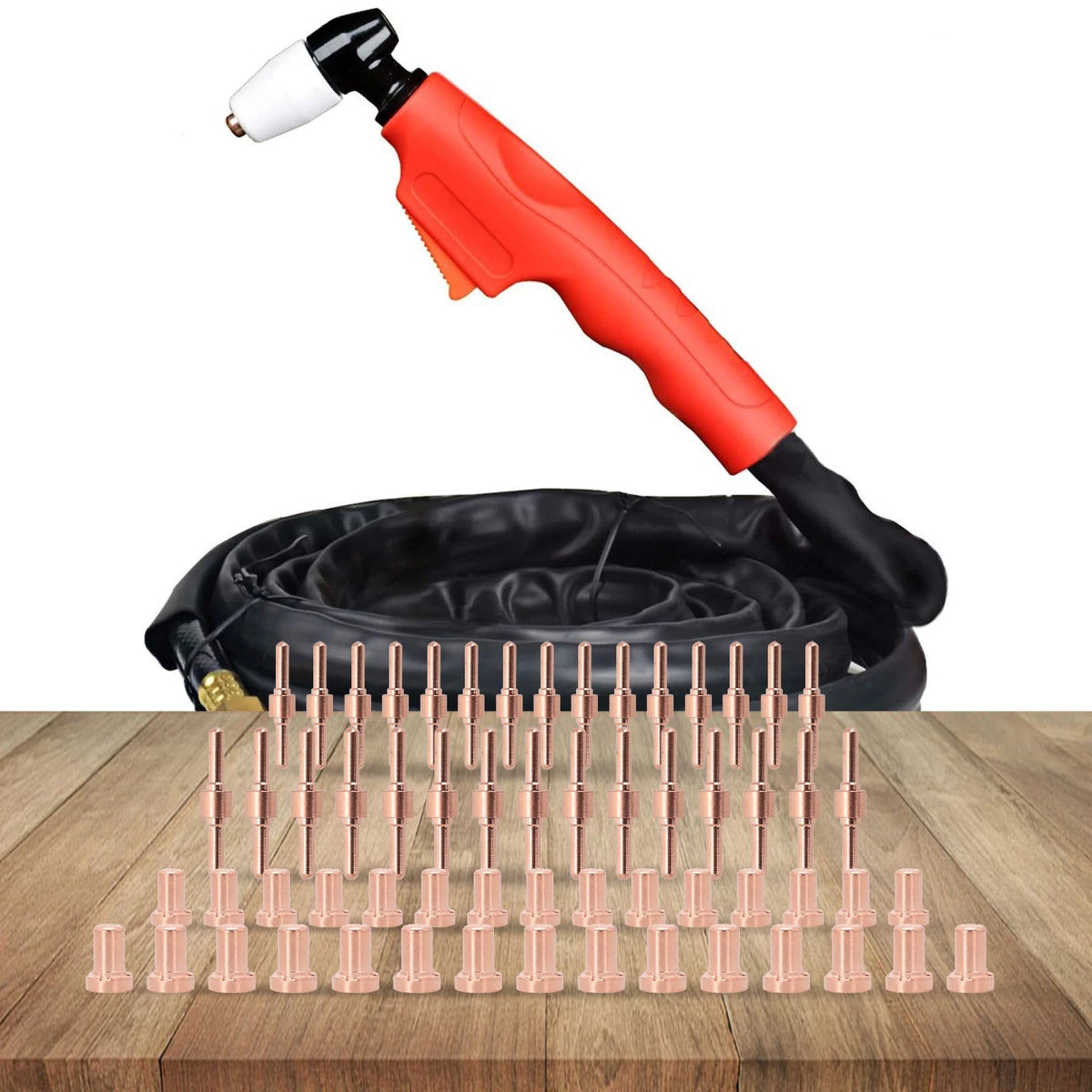 60pcs Electrode Tip Consumables for PT31 Air Plasma Cutter