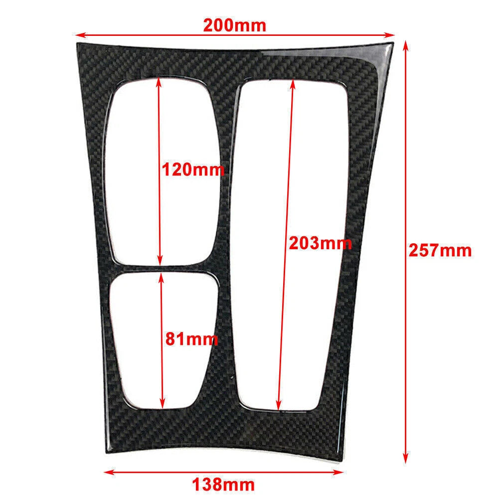 Carbon Fiber Gear Shift Box Panel Trim for BMW X5 E70, X6 E71 (2008–2014)