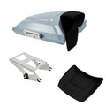 Silver Razor Trunk Backrest Mount Rack for Harley Touring Road King (2014–2026)