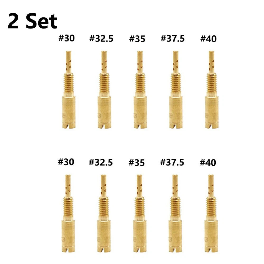 10Pcs Carburetor Idle Jet Slow Pilot Jets #30-#40 for Mikuni RS HS HSR VM28/486