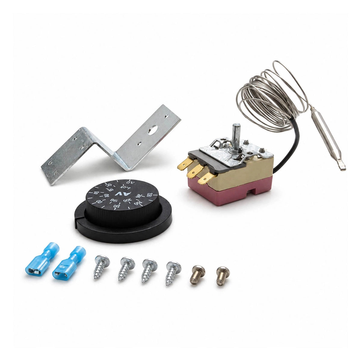 3-Pin Adjustable Fan Thermostat Switch Radiator Temperature Probe Kit