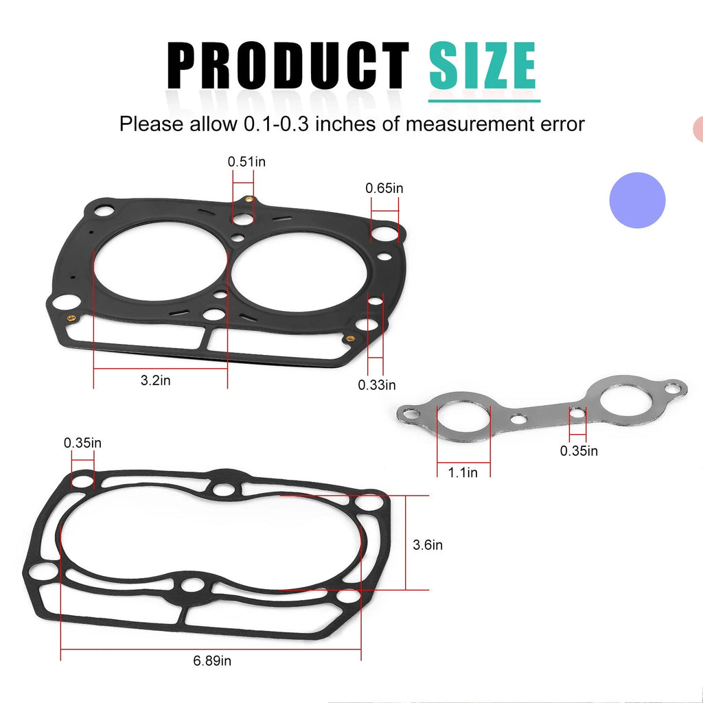 Engine Gasket Kit Set for Polaris Sportsman 800, RZR 800 (2008–2010)
