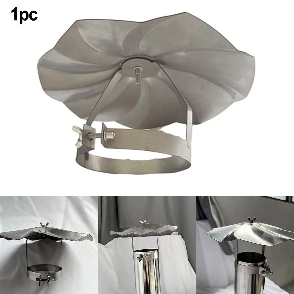 Umbrella Hat Stainless Steel Rain Cap for Wood Stove Chimney