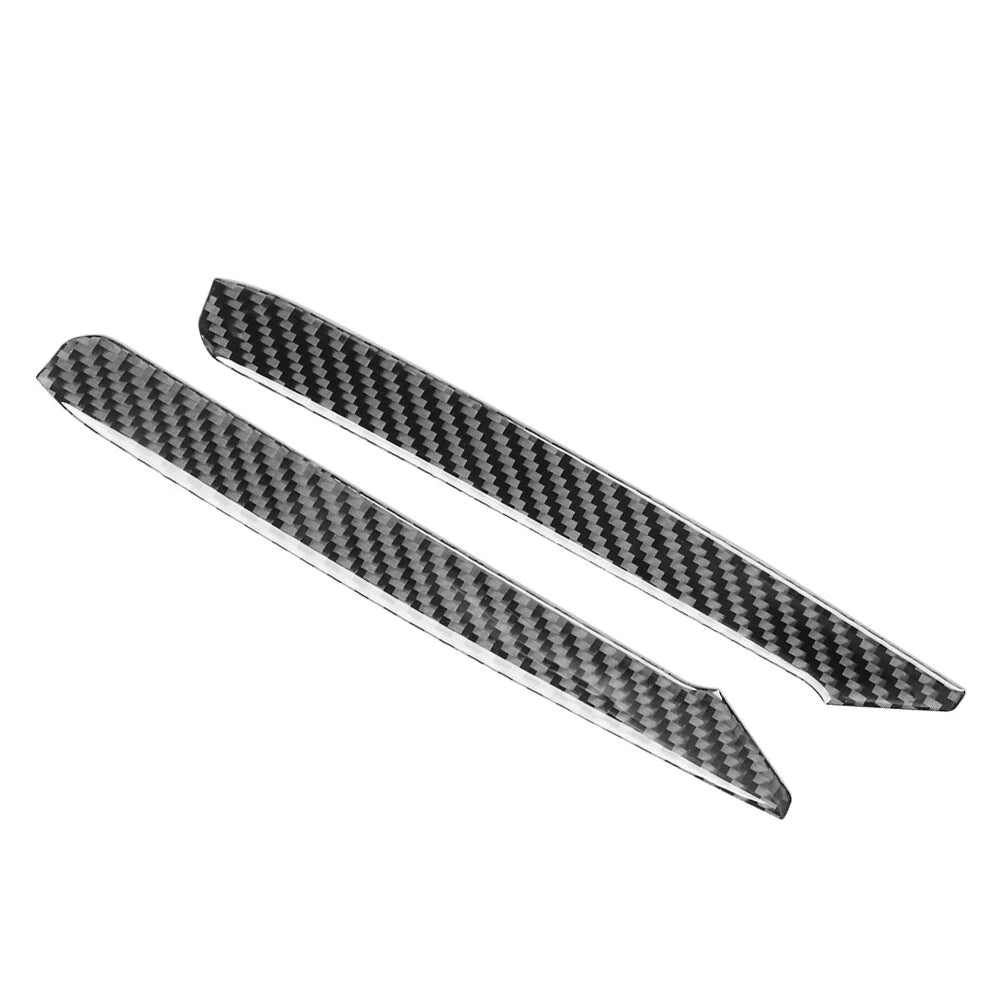 Black Carbon Fiber Central Console Side Cover Trim for Subaru Forester (2009–2013)