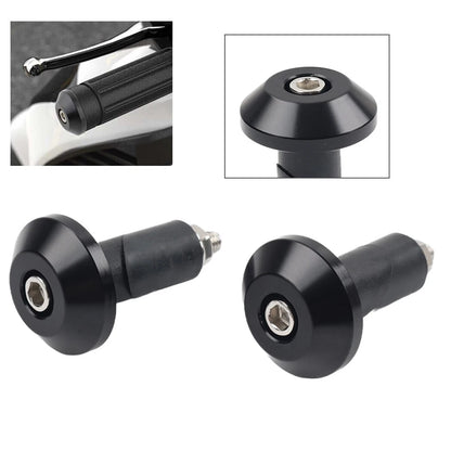 2X Black Motorcycle 7/8'' 1'' Handlebar Grips for