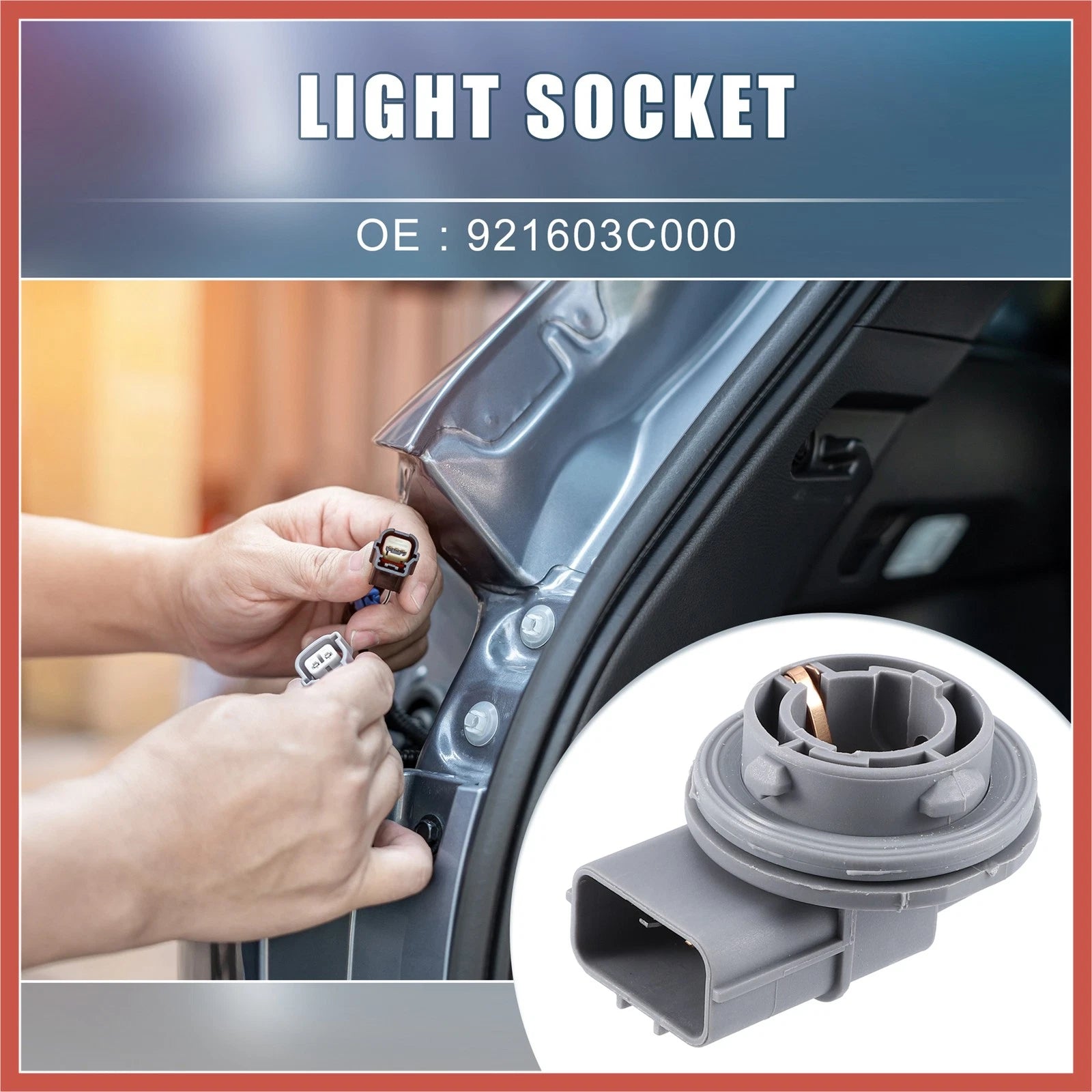 Headlight Bulb Holder Socket 921603C000 for Hyundai Accent (2006–2011)