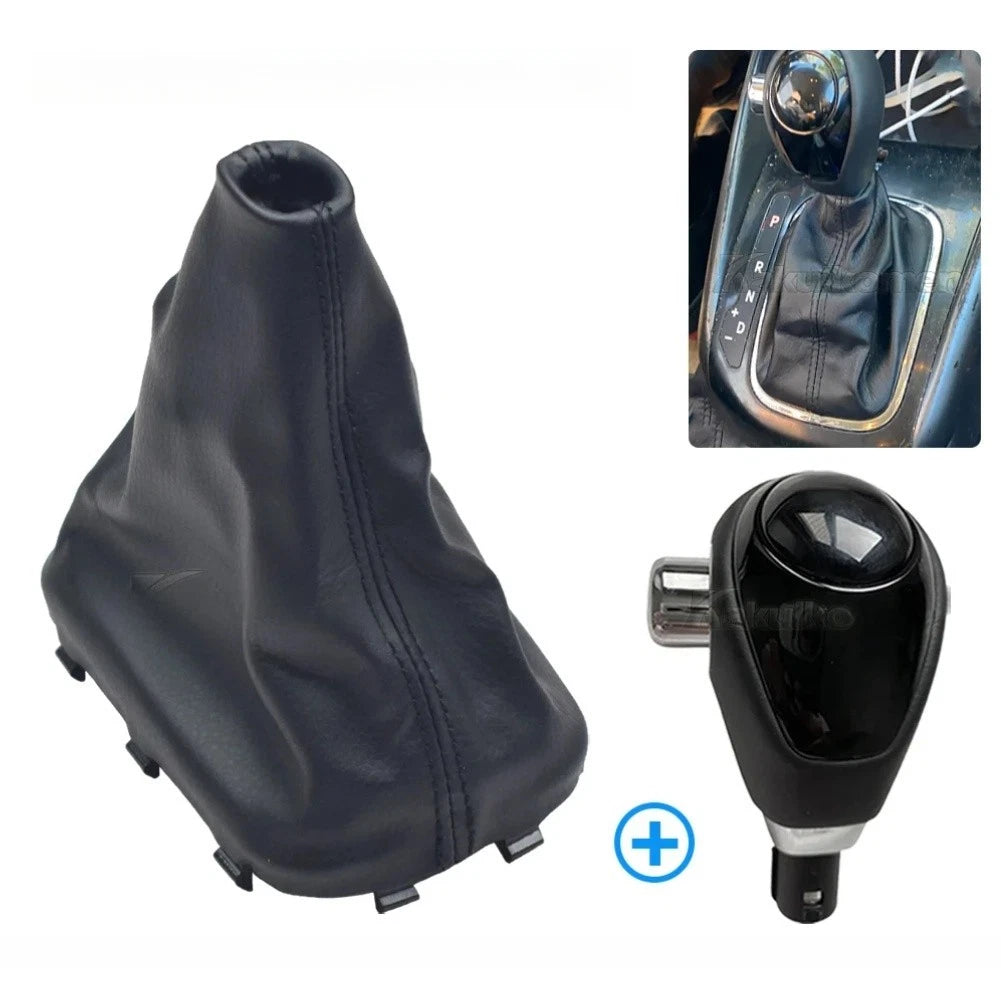 For Optima K5 Upgrade Gear Shift Cover Transmission Handle Plastic+Leather