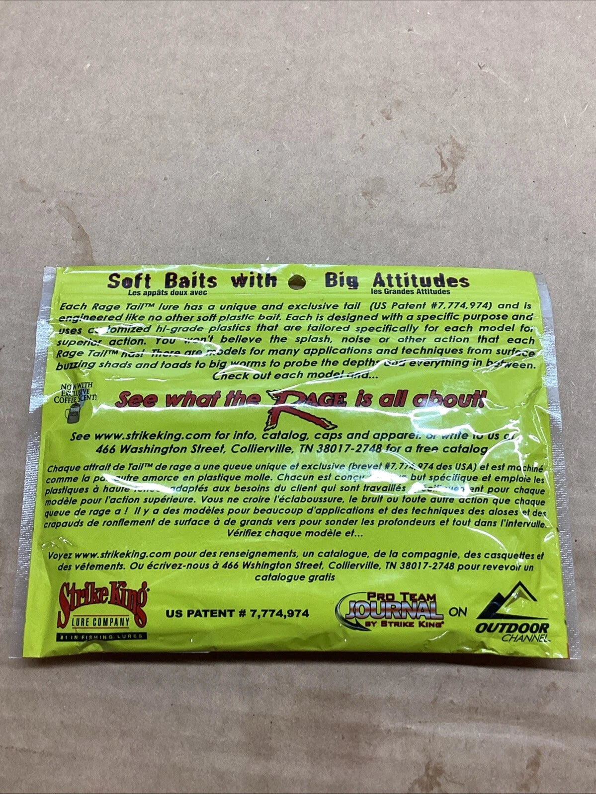 Rage Tail 4” Falcon Lake Craw 7 Pack for Strike King