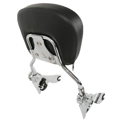 Detachable Backrest Sissy Bar Chrome for Harley Touring Street Glide (2009–2026)