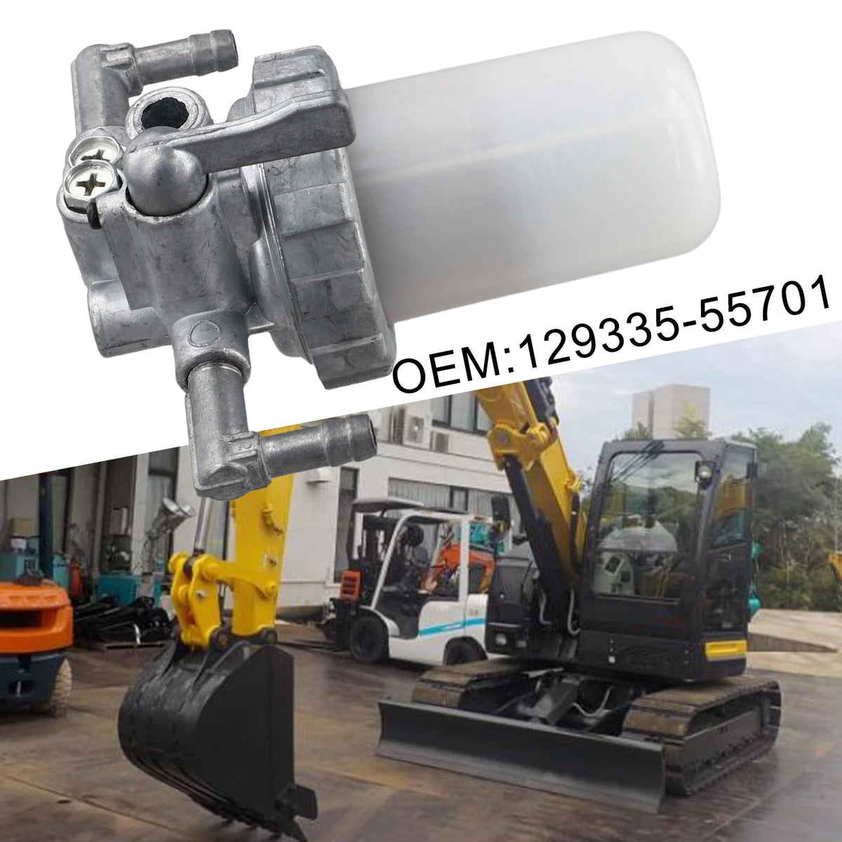 Silver Oil Water Separator for Yanmar 3TNE88 4TNE106T