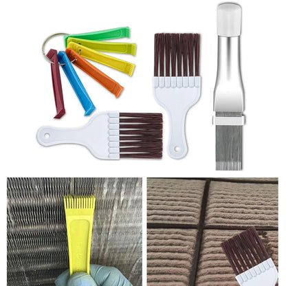 Air Conditioner Fin Comb Set of 4 Hand Tools - ABS Aluminum Stainless Steel