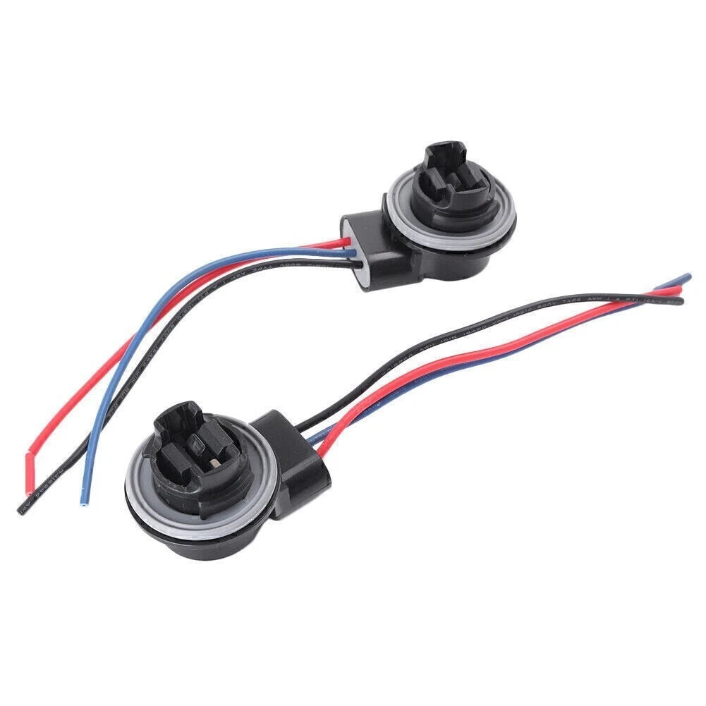 Bulb Socket for Brake Turn Signal Light Harness Wire Plug Connector (3156 3056 3456)