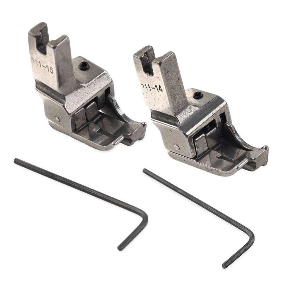 Dual Compensating Raising Presser Foot for Sewing Machine
