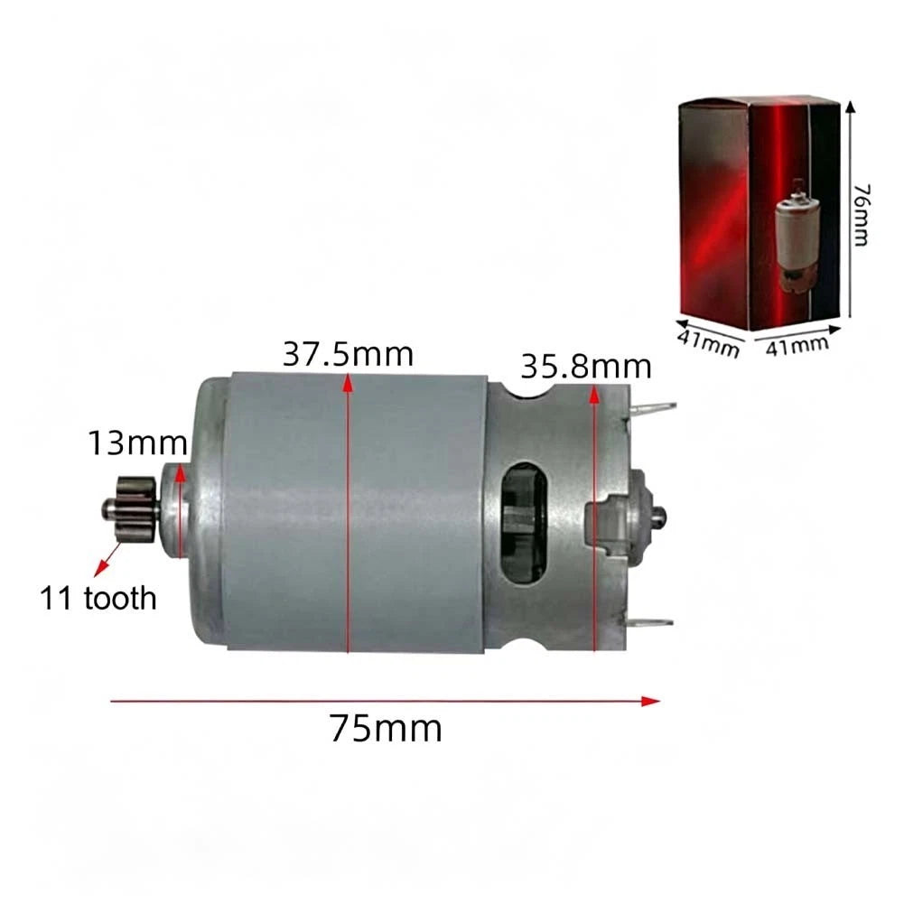 Brushed Motor 550 Size 14.4V 11T for Small Electric Drill Systems