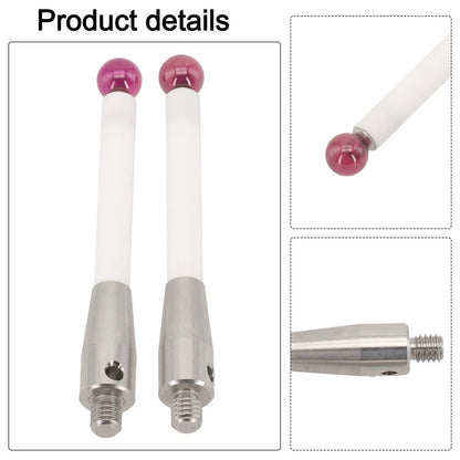 2X 50mm CMM Probe Stem with 6mm Ball Tips for Precise Inspections