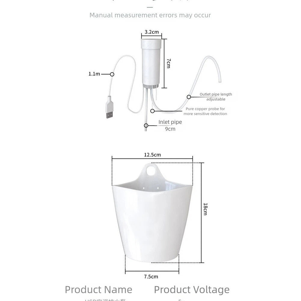 USB drainage pump for AC with silent motor, 5V low power use