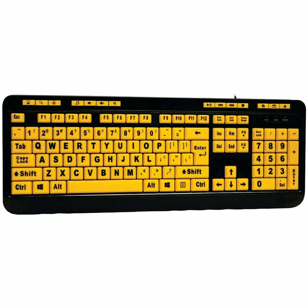 EasyTouch 132 Luminous Large-Print Keyboard for Adesso AKB-132UY