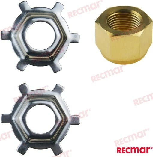 Prop Lock Nut and Star Washer for Honda (11-52707Q1, 90508-ZW1-003, 52707A1)