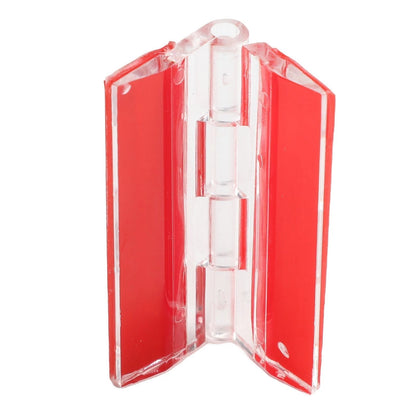 Set of 4 Clear Acrylic Hinges for Cabinets and Drawers