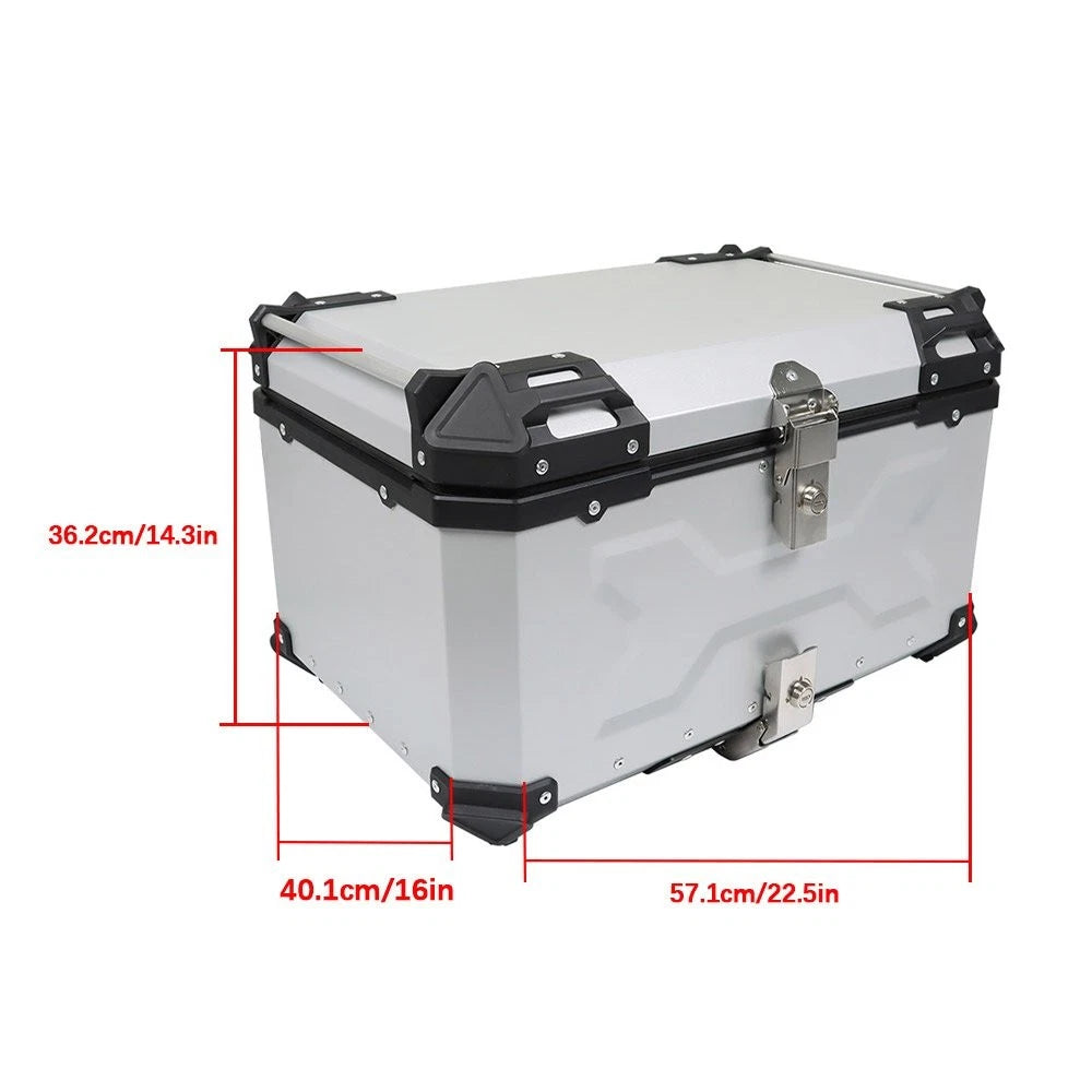 65L Waterproof Motorcycle Top Case Tail Box for Scooter